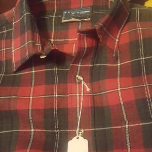 RED PLAID GREAT OUTDOORS FOR THE TALL MAN